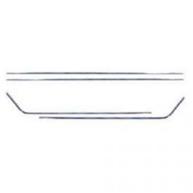 Camaro Door Panel Molding Kit, Deluxe Interior, Left & Right, 1968-1969