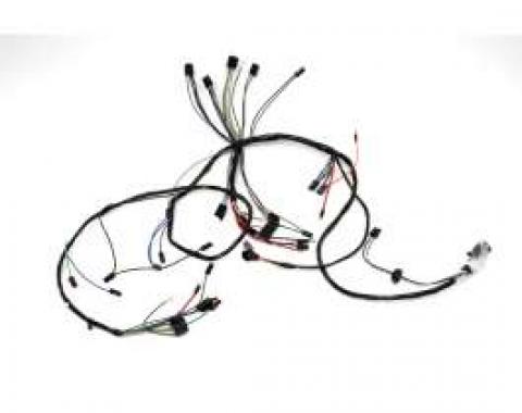 Camaro Front Lighting Wiring Harness, V8, Rally Sport (RS),For Cars With Warning Lights, 1967