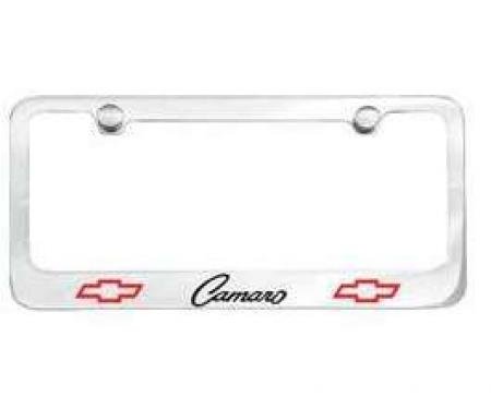 Camaro License Plate Frame, Bowtie, 1968-1969