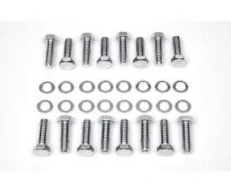 Camaro Intake Manifold Bolt Set, Big Block, Chrome, 1967-1969