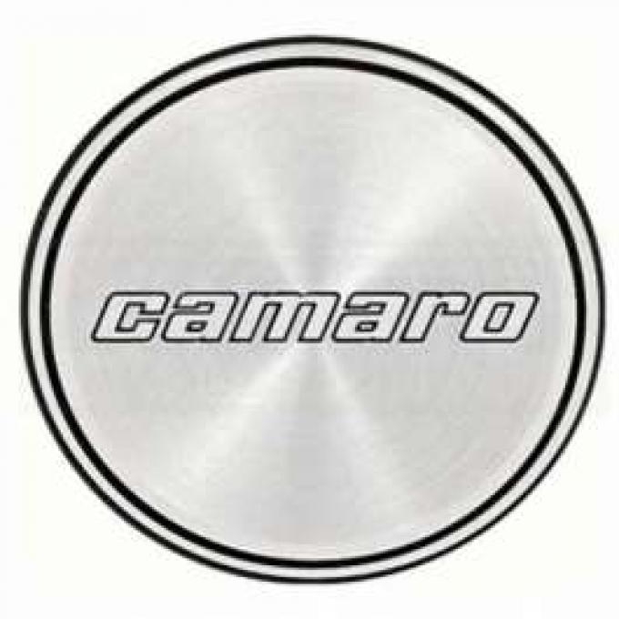 Camaro Hub Cap Insert, Base Model, Black And Black Rings, Second Design, 1980