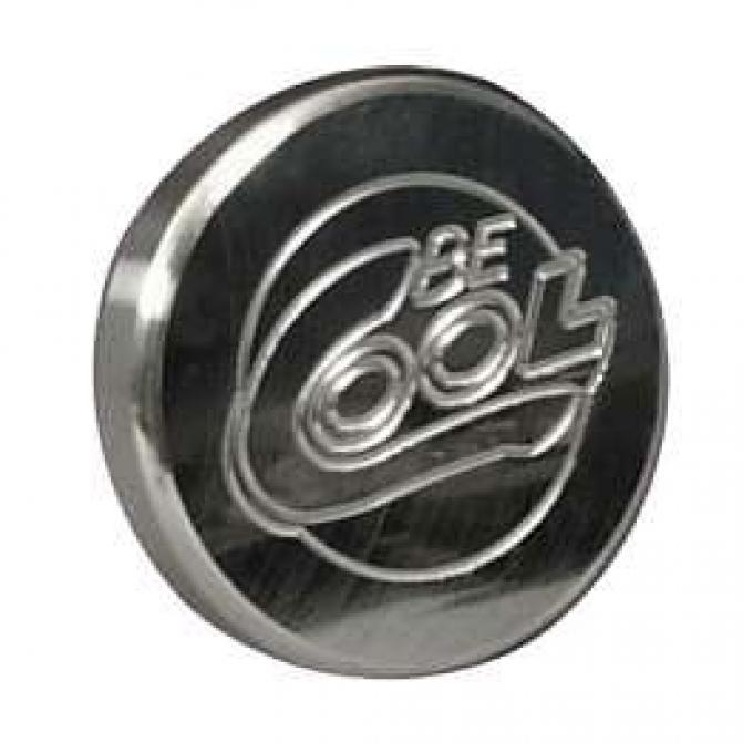 Camaro Radiator Cap, Billet, Round, Polished Finish, Be Cool