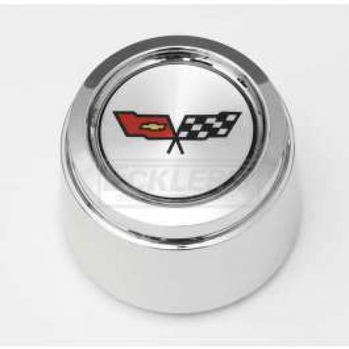 Camaro 1982 Corvette Style Chrome Center Cap For Corvette Style Aluminum Wheels