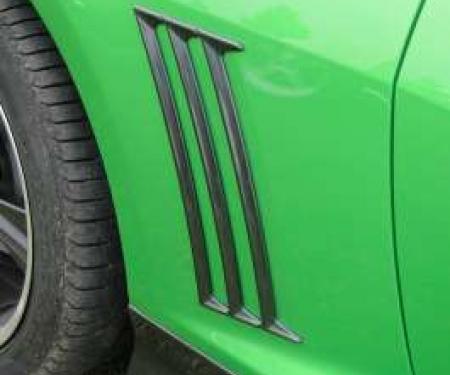 Camaro Paintable Quarter Panel Side Louvers, 2010-2014