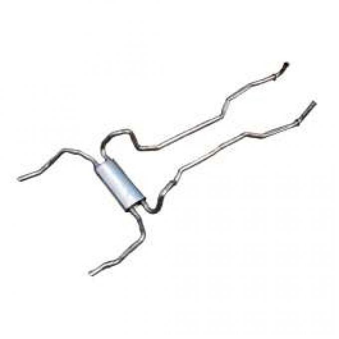 Camaro Dual Exhaust System, Small Block, 2", 1970-1974