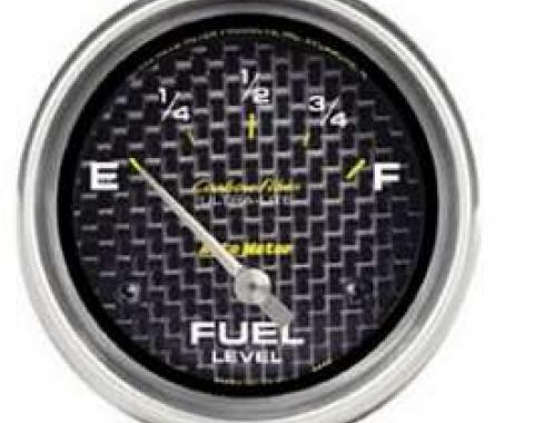 Camaro Fuel Lever Gauge, Carbon Fiber, AutoMeter