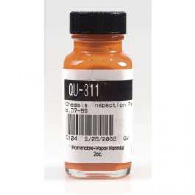 Camaro Chassis Inspection Marking Paint, Orange, 1967-1969