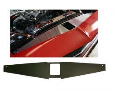 Camaro Core Support Filler Panel, Black Anodized, 1967-1969