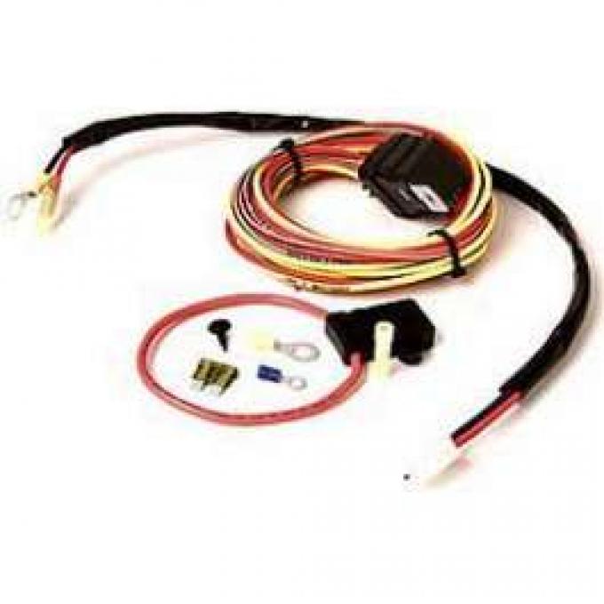 Camaro Dual Electric Fans Wiring Harness Kit, Be Cool, 1967-1969