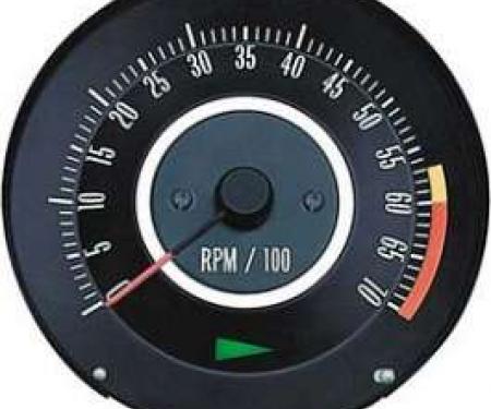 Camaro Tachometer, 6000 RPM Redline, 1967