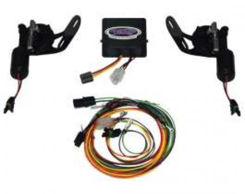 Camaro Headlight Door Conversion Kit, Vacuum To Electric, Rally Sport (RS), 1969