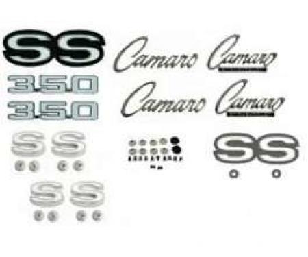 Camaro Emblem Kit, For Super Sport (SS),(Non-Rally Sport), With 350ci, 1969