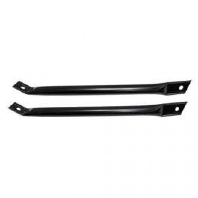 Camaro Fender To Radiator Support Braces, Black, 1970-1981