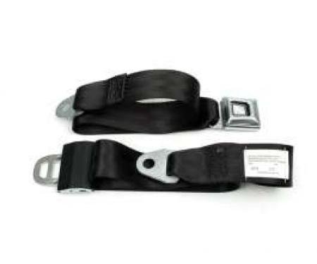 Seatbelt Solutions Camaro 1970-1992 Universal Lap Belt, 60" with Starburst Push Button 1203601000 | Black