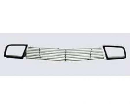 Camaro Billet Grille, Polished Aluminum, SS, Lower Valance, With Ducts 2010-2011