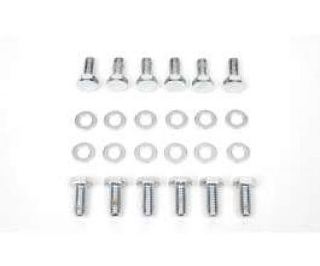 Camaro Differential Cover Bolt Set, 12 Bolt, Chrome, 1967-1969