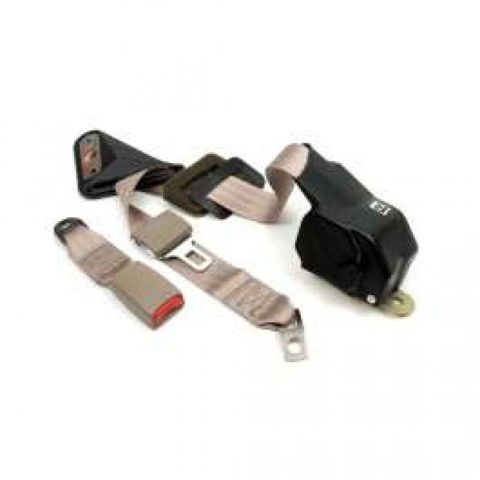 Camaro Seat Belt, Right, Rear, Coupe, Beige, 1998-2002