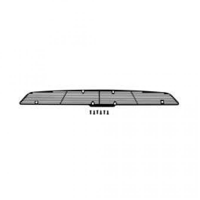 Camaro Cowl Induction Hood Grille, Style 1, Black, 1967-1969
