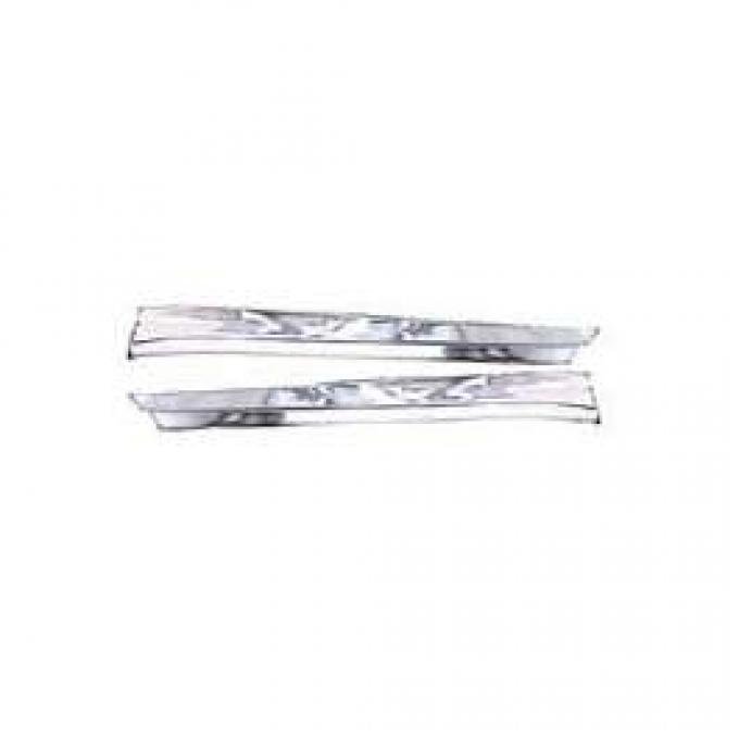 Camaro Quarter Window Trim Reveal Moldings, Coupe, 1968