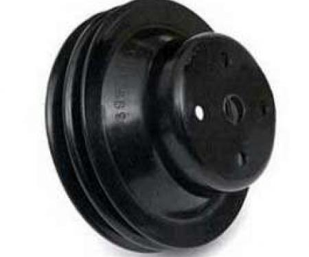 Camaro Water Pump Pulley, 396/325hp, For Cars With A.I.R. Pump, 1967 & 396/375hp, 1967-1968, Deep Double Groove