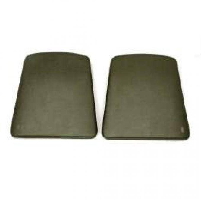 F-Body Bucket Seat Back Panels, Dark Green, 1969-1970