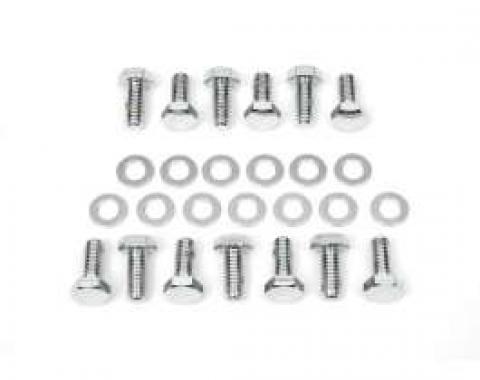 Camaro Automatic Transmission Oil Pan Bolt Set, Chrome, 1967-1969