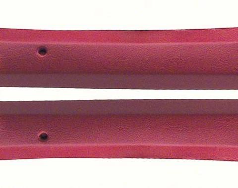 Camaro Pillar Post Moldings Inner, Coupe, Red, 1969