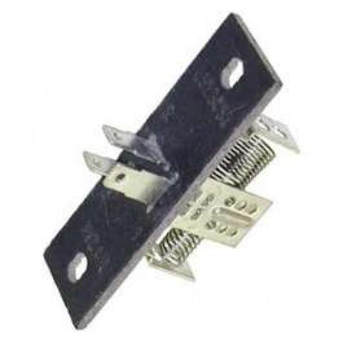 Camaro Heater Blower Motor Resistor Assembly, For Cars Without Air Conditioning, 1967-1981