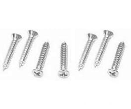 Camaro Seat Back Trim Screw Set, Fold Down, Rear, 1967-1969