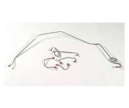 Camaro Brake Line Set, Front, Stainless Steel, For Cars With Power Disc Brakes, 1969