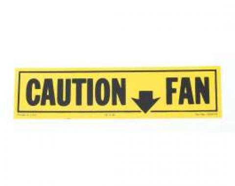 Camaro Caution Fan Decal, 1981-1982