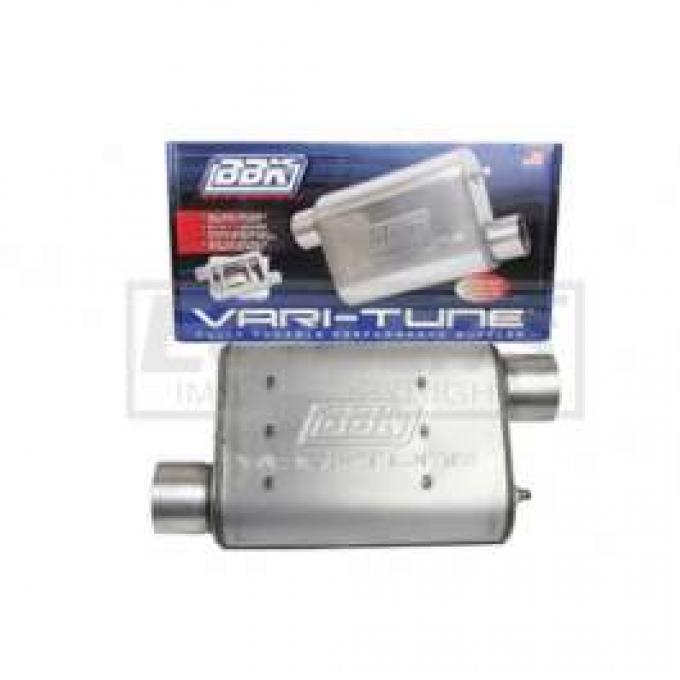 Camaro BBK 3 Vari-Tune Adjustable Aluminized Steel Performance Muffler, Offset