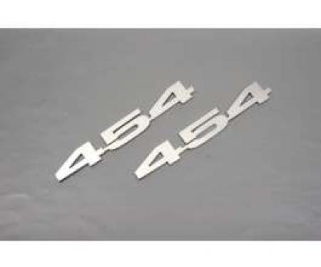 Camaro Hood Emblems, 454, Stainless Steel, 1967-1969