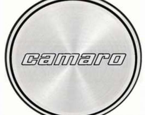 Camaro Hub Cap Insert, Base Model, Black And Black Rings, Second Design, 1980