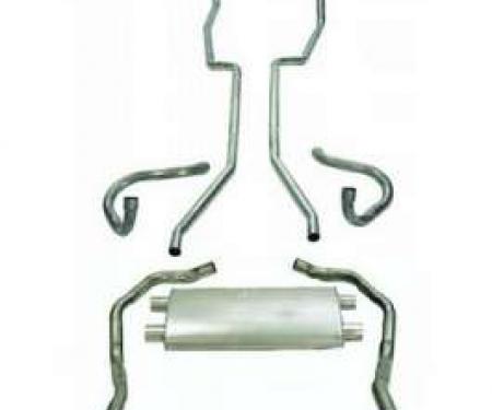 Made In USA 1969 Camaro Dual Exhaust System – Small Block, Transverse Muffler, Aluminized, D&R Classic Automotive