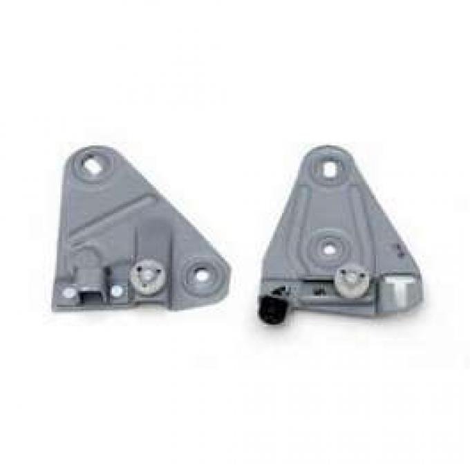 Camaro Door Glass Mounting Plate & Roller Set, Left, 1968-1969