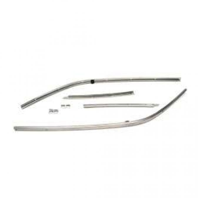 Camaro Roofrail Weatherstrip Channels, Coupe, 1967