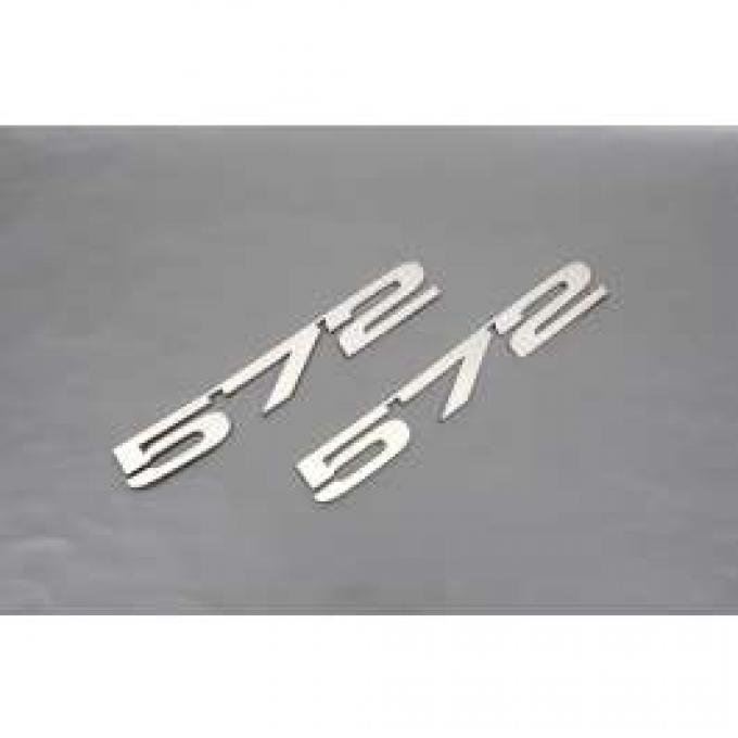 Camaro Hood Emblems, 572, Stainless Steel, 1967-1969