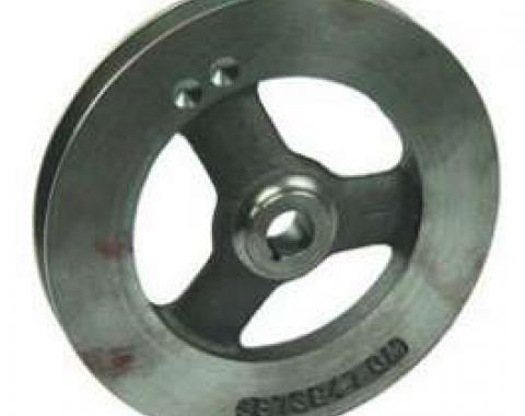 Camaro Power Steering Pump Pulley, 302ci & 396/375hp, 1967-1968, 396/325-350hp, 1968, Deep Single Groove, Cast Iron