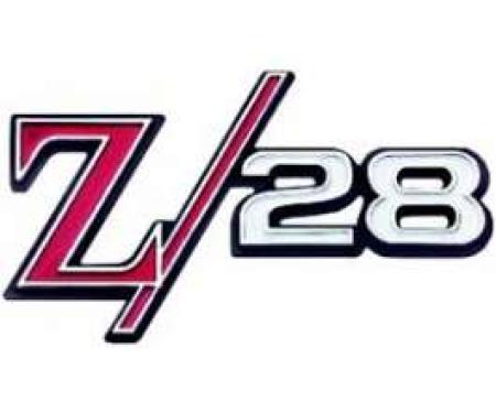 Camaro Grille Emblem, Z28, For Cars With Standard (Non-Rally Sport) Grille Or With Rally Sport (RS) Grille, 1969