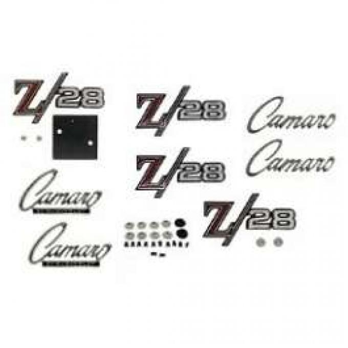 Camaro Emblem Kit, For Z28 With Standard Trim (Non-Rally Sport), 1969