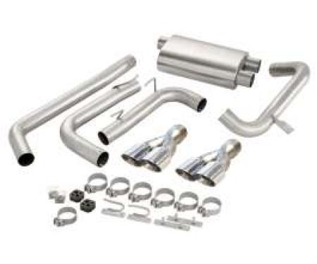 Camaro Exhaust System, Power-Pulse, With Pro-Series 3-1/2 Tips, LT1 Single Cat, CORSA, 1993-1995