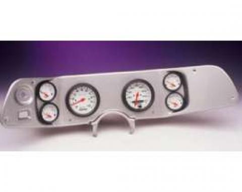 Camaro Dash Panel, With 6 AutoMeter Phantom II Gauges, Brushed Aluminum, 1970-1978