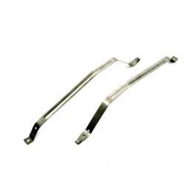 Camaro Gas Tank Mounting Straps, Stainless Steel, 19671969 Camaro Depot