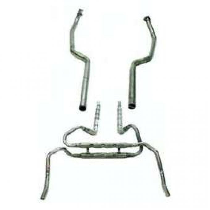 Camaro Chambered Exhaust System, Big Block, Stainless Steel, 1969