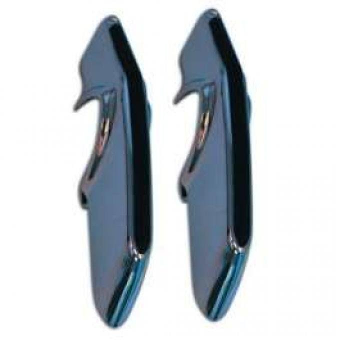 Camaro Rear Bumper Guard, Chrome, Deluxe, Fits Left Or Right, With Rubber Insert, 1967-1968