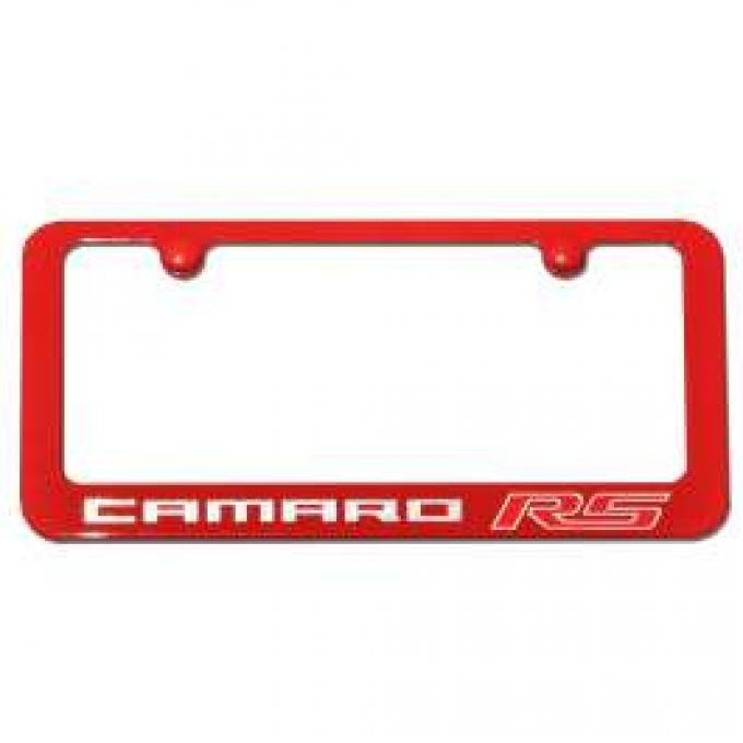 Camaro RS Painted Rear License Plate Frame, Cyber Gray