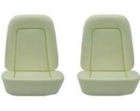 Camaro Bucket Seat Foam Cushions, With Reinforcing Wire, Standard Interior, 1969