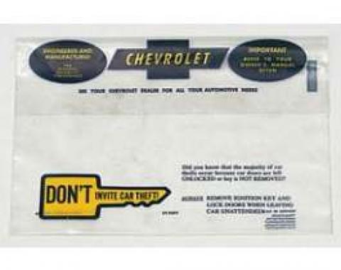 1967-68 Owner's Manual Storage Bag