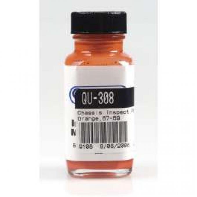 Camaro Chassis Inspection Marking Paint, Spindle Orange, 1967-1969